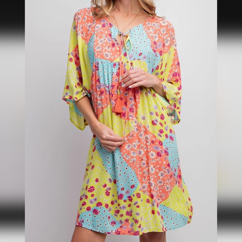 Easel Patchwork Daydream Dress